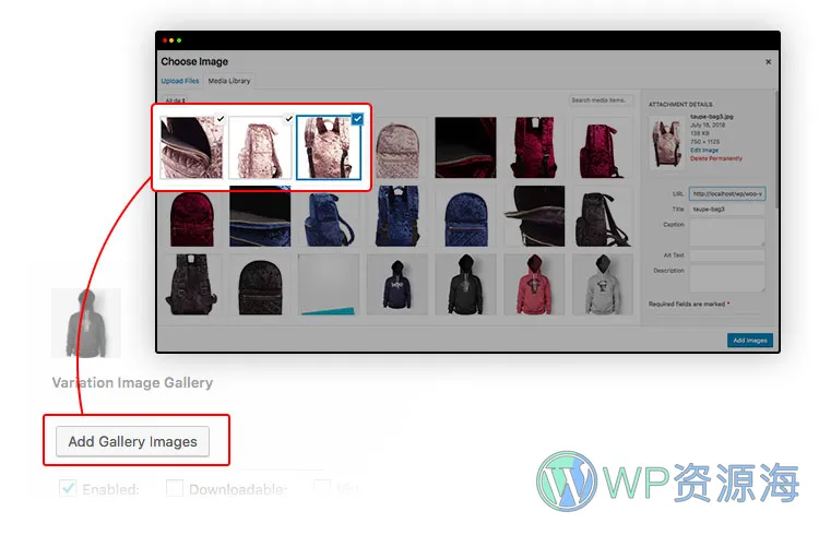Additional Variation Images Gallery WooCommerce多规格产品显示不同图片插件插图6-WordPress资源海