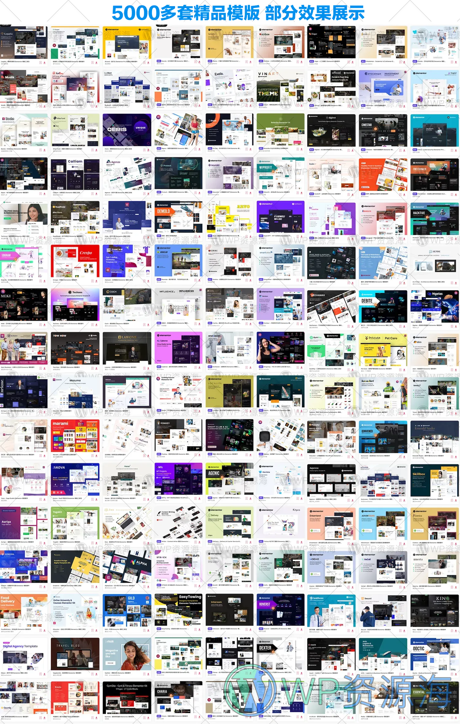 【超全建站模板库-5600套】Elementor Template Kits 网站模板套件插图2-WP资源海