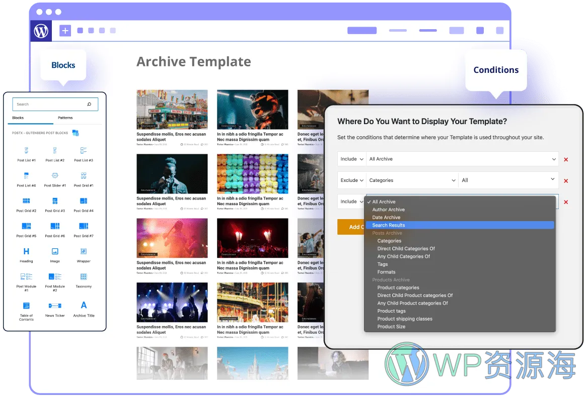 PostX Pro-排名第一的古腾堡文章列表区块插件插图2-WP资源海 PostX Pro-排名第一的古腾堡文章列表区块插件插图2-WP资源海