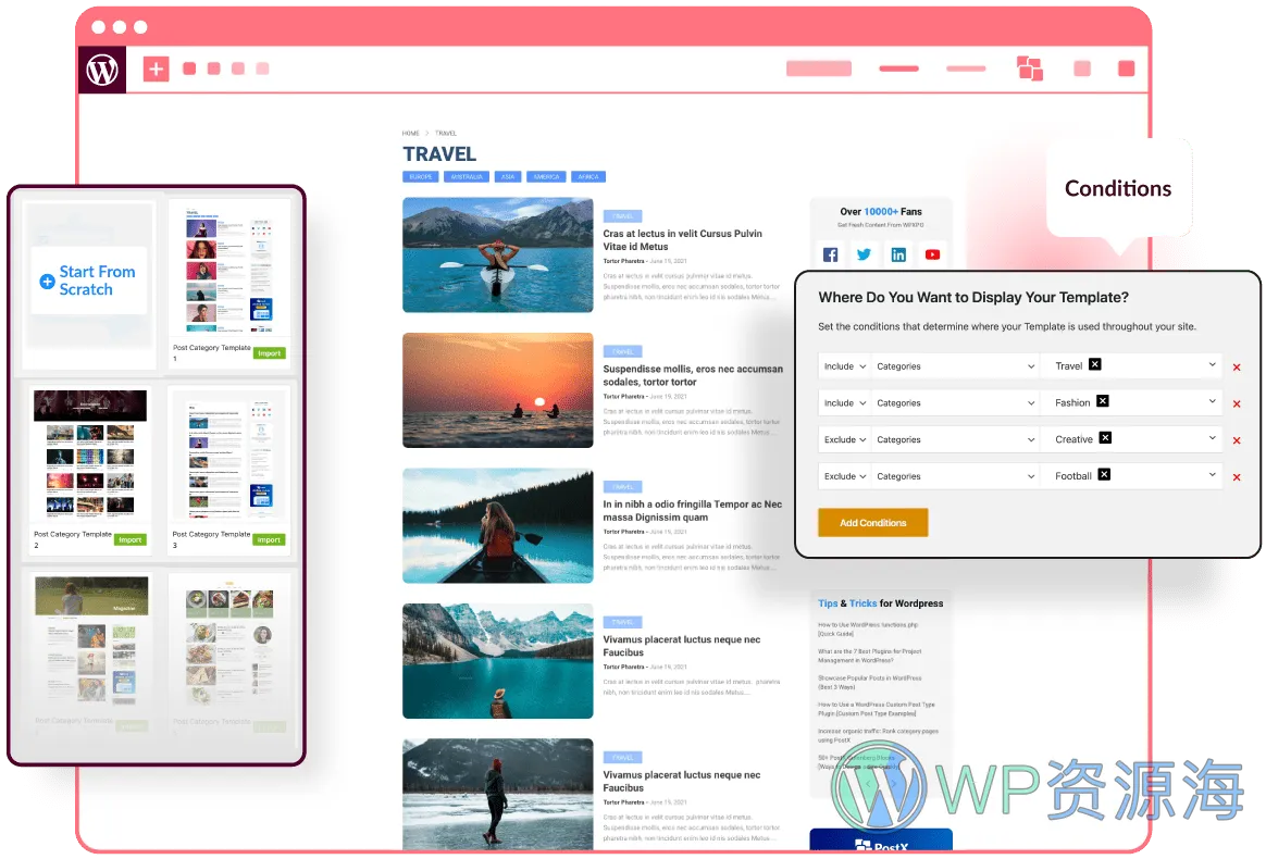 PostX Pro v1.6.5 排名第一的古腾堡文章列表区块插件插图3-WordPress资源海