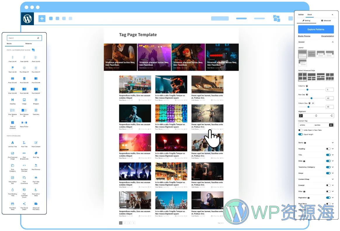 PostX Pro v1.6.5 排名第一的古腾堡文章列表区块插件插图6-WordPress资源海