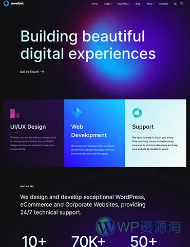Ewebot-非常漂亮的SEO网络营销WordPress主题插图13-WP资源海