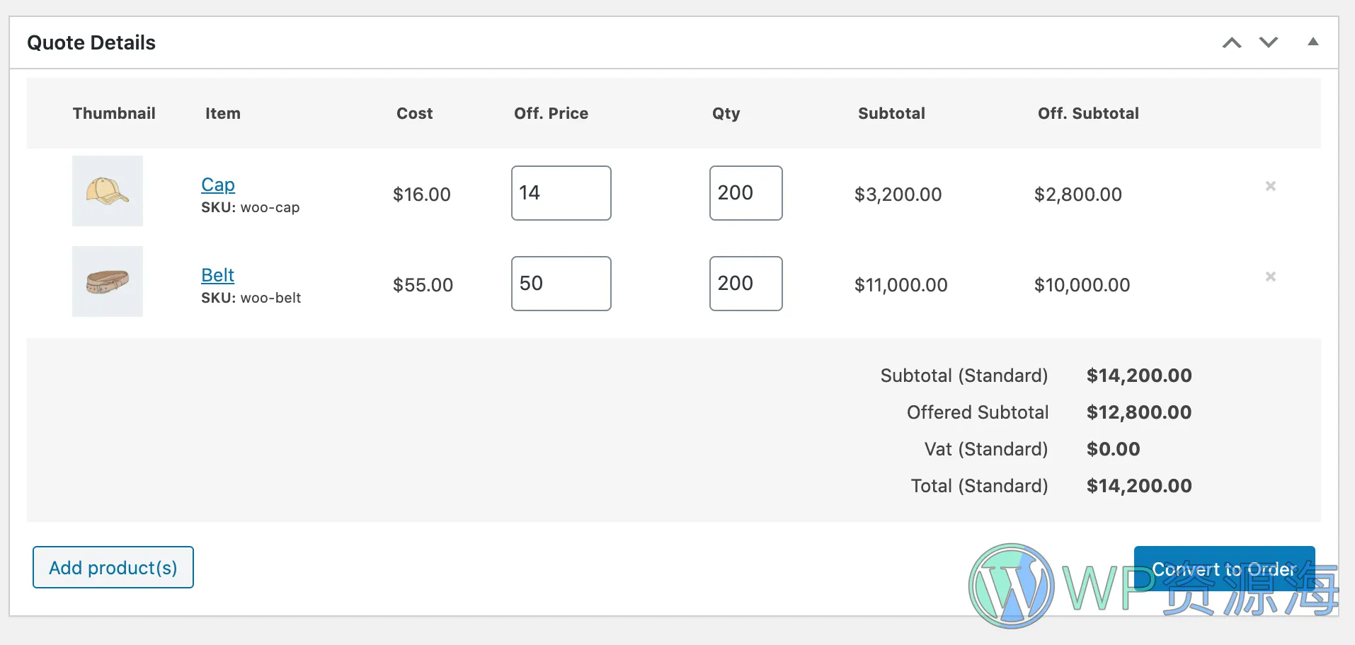 Request a Quote for WooCommerce v2.5.1 客户报价表单提交插件插图11-WP资源海