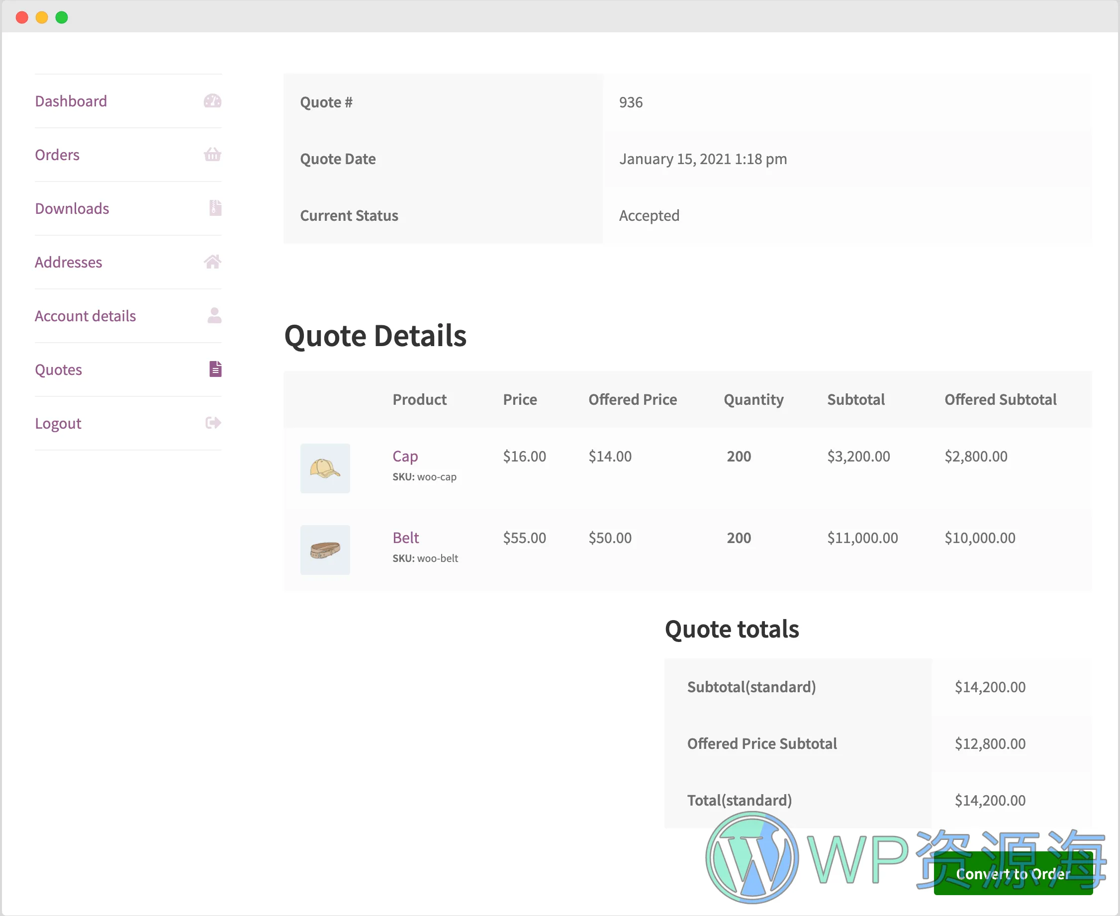 Request a Quote for WooCommerce v2.5.1 客户报价表单提交插件插图12-WordPress资源海