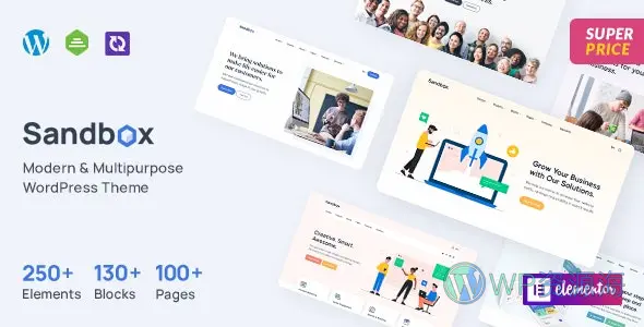 Sandbox-现代时尚多用途WordPress建站主题插图-WP资源海