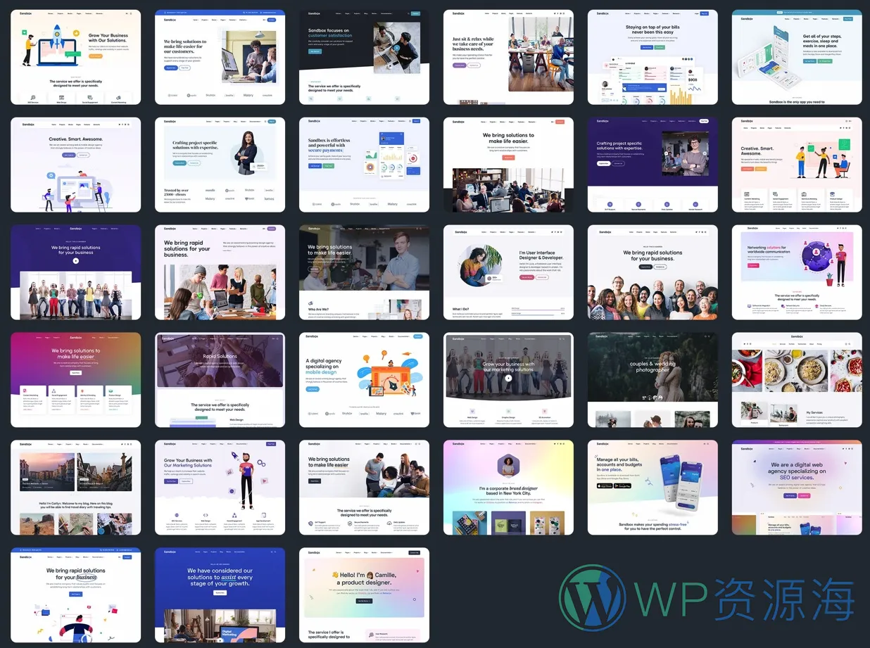 Sandbox-现代时尚多用途WordPress主题[更至v1.1.10]插图1-WordPress资源海