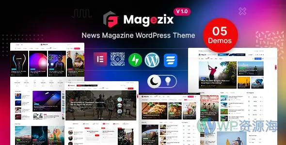 Magezix  v1.0.5新闻报纸杂志博客WordPress主题插图-WordPress资源海