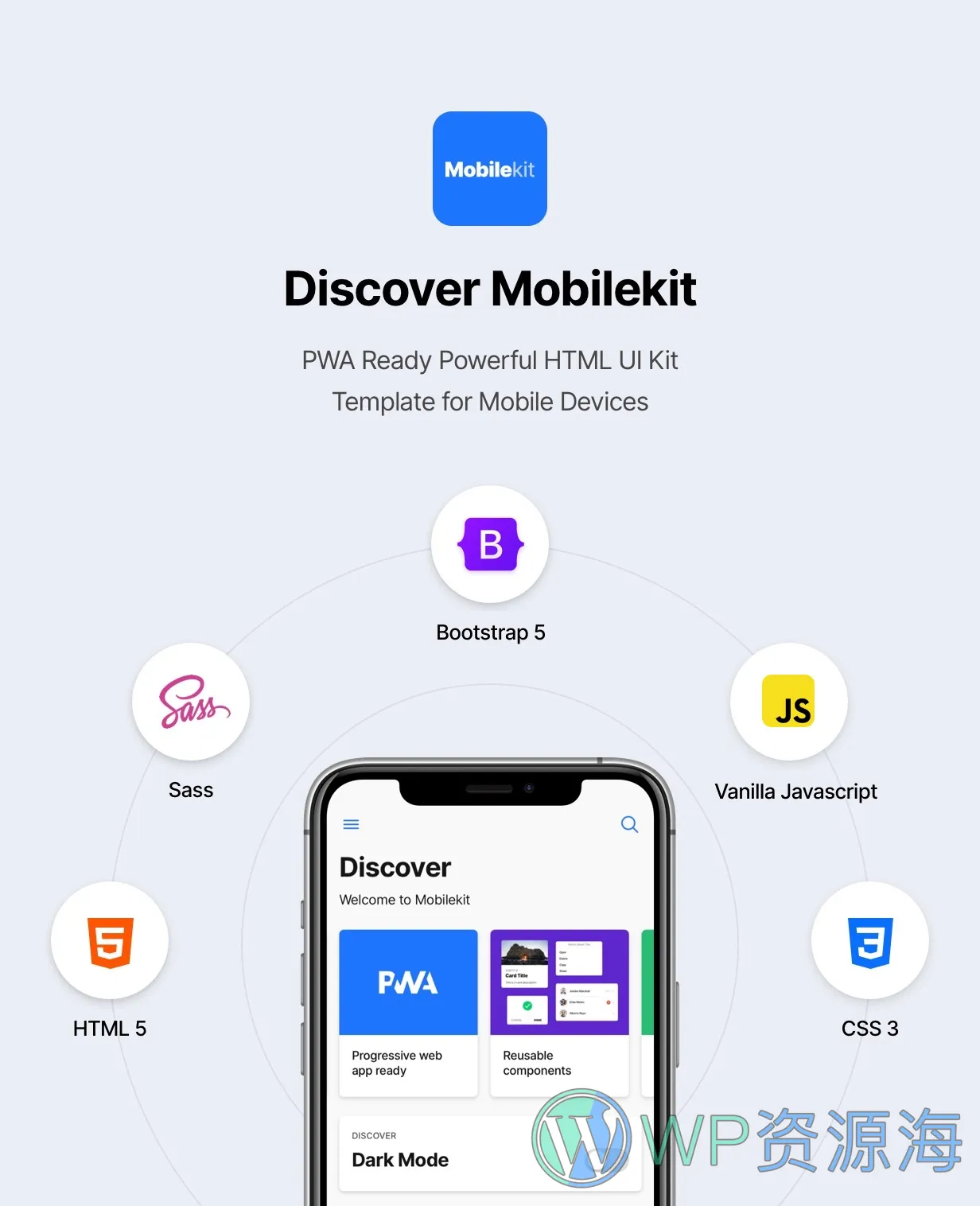 Mobilekit v2.9基于Bootstrap 5 的 HTML移动端UI模板插图3-WP资源海