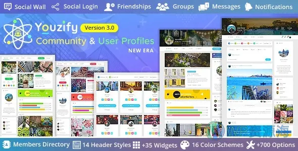 Youzify/Youzer-Buddypress论坛高级扩展插件插图-WP资源海