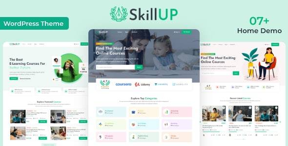 SkillUp v1.0.18 网络教育课程在线课堂WordPress主题