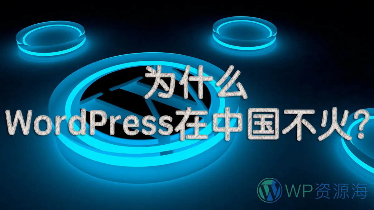 为什么WordPress在中国一直不温不火?插图-WP资源海 为什么WordPress在中国一直不温不火?插图-WP资源海