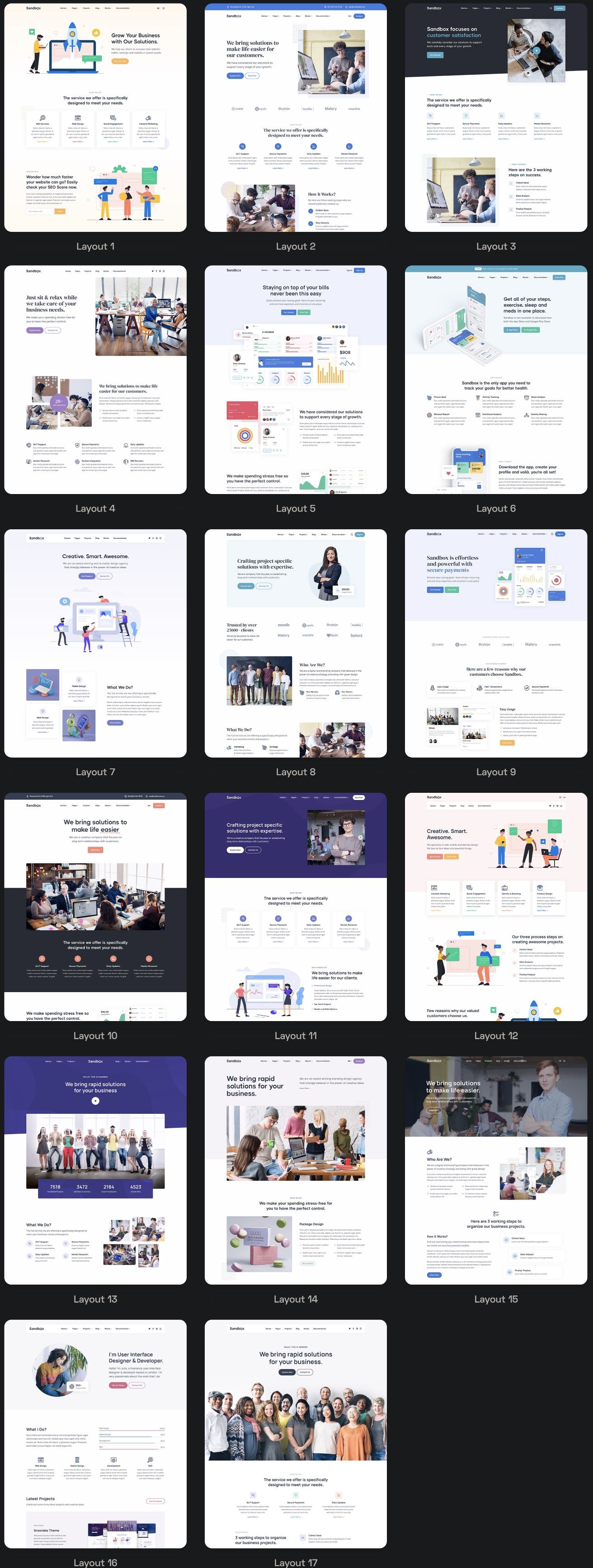 Sandbox-34套精美的Bootstrap 5网站模板[v3.4.0]插图1-WordPress资源海