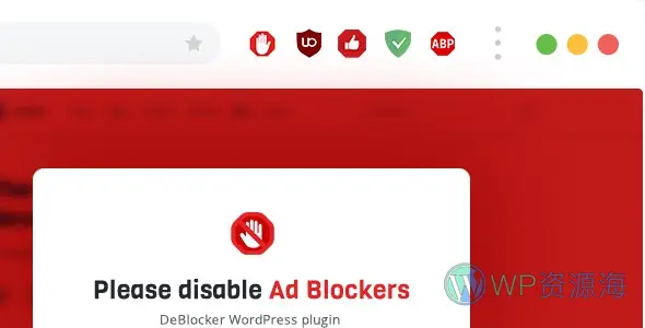 DeBlocker-反广告拦截WordPress插件插图-WP资源海