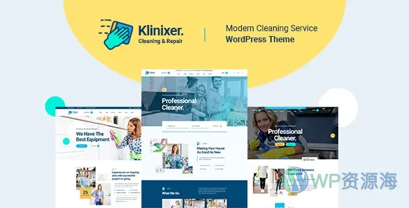 Klinixer v1.0.8卫生打扫清洁保洁服务WordPress主题插图-WP资源海