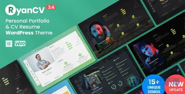 RyanCV v3.4.1个人简历/专业介绍展示WordPress主题插图-WordPress资源海