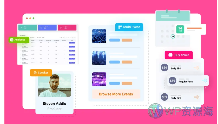 WP Eventin Pro-活动管理与票务系统WordPress插件插图-WP资源海