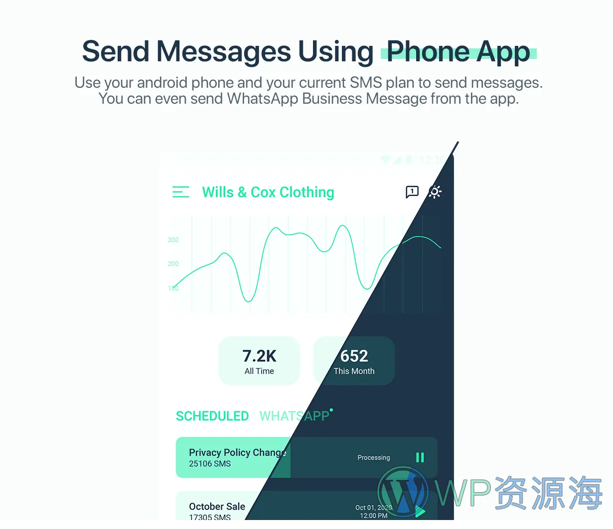 Send Messages using Phone App