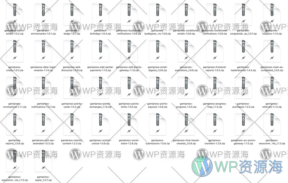 GamiPress 42个扩展插件+3180个图标素材包插图-WordPress资源海