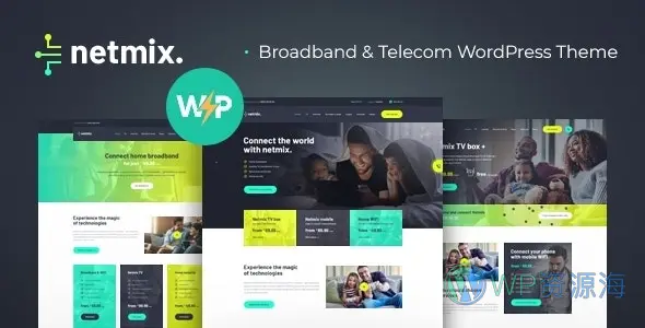 Netmix v1.0.11 网络通信设备提供商WordPress主题插图-WP资源海