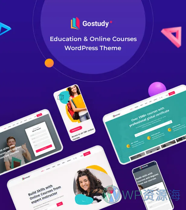 Gostudy-教育培训行业网站模板WordPress主题插图1-WP资源海