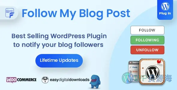 Follow My Blog Post-任意内容订阅与更新通知WordPress插件[更至v2.3.6]插图-WP资源海