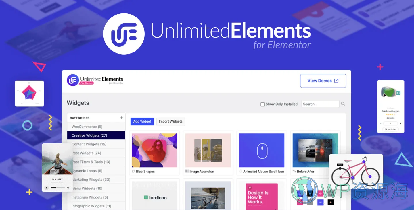 Unlimited Elements Pro-高级功能扩展Elementor插件插图-WP资源海 Unlimited Elements Pro-高级功能扩展Elementor插件插图-WP资源海