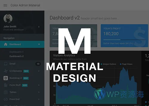 Color Admin-苹果风超漂亮前端+后台HTML模板[更至v5.4.1]插图5-WordPress资源海