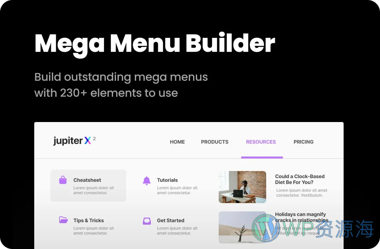 JupiterX 不再被封面耽误的优质WordPress+Woo商城主题插图5-WP资源海