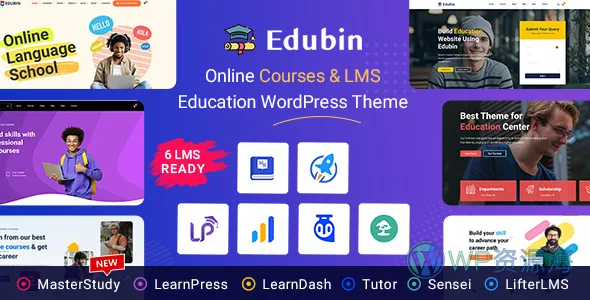 Edubin-教育培训/大学/学院/书院WordPress主题插图-WP资源海 Edubin-教育培训/大学/学院/书院WordPress主题插图-WP资源海