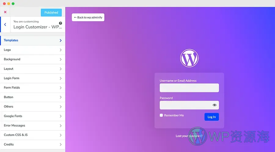 WP Adminify PRO-后台优化/美化/自定义WordPress插件插图3-WP资源海
