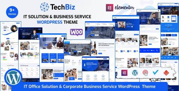 Techbiz v2.6.4 蓝色科技/软件互联网公司主题