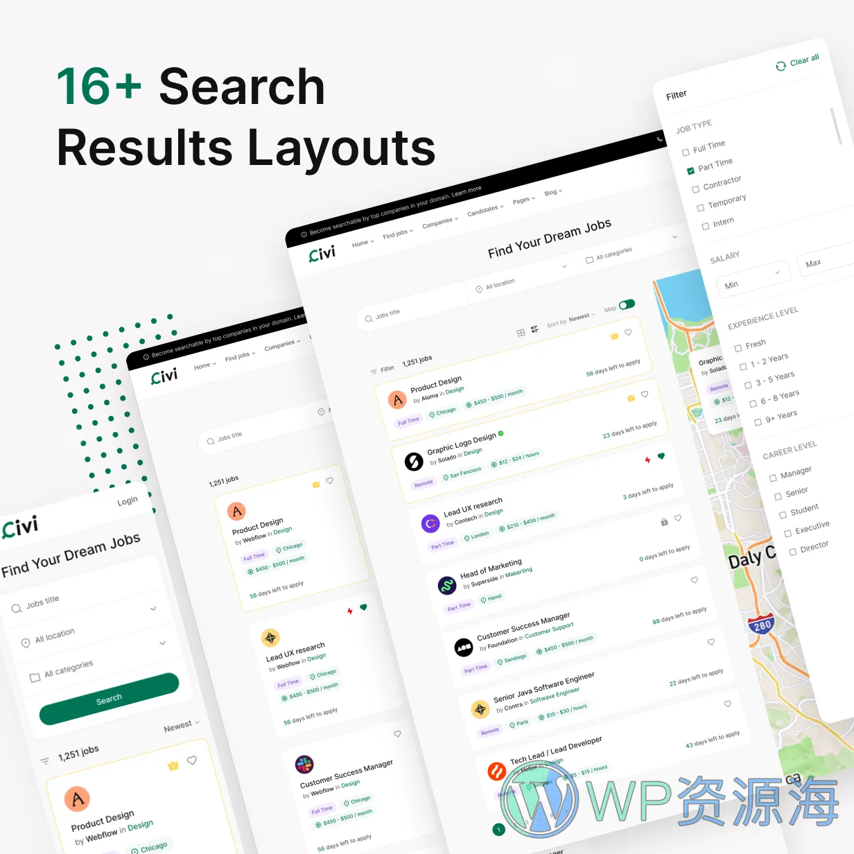 Civi-招聘求职找工作网站模板WordPress主题插图3-WP资源海