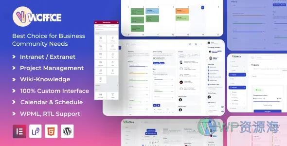 Woffice-社区/办公/项目管理多用途网站主题[更至v5.4.12]插图-WordPress资源海