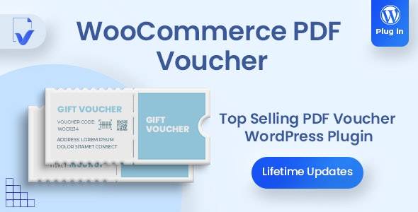 WooCommerce PDF Vouchers v4.7.4 PDF收据/礼品券/优惠券电子凭证插件