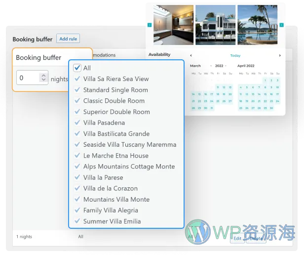 Hotel Booking-酒店房间在线预定/灵活预约插件[更至v4.11.2]插图11-WP资源海