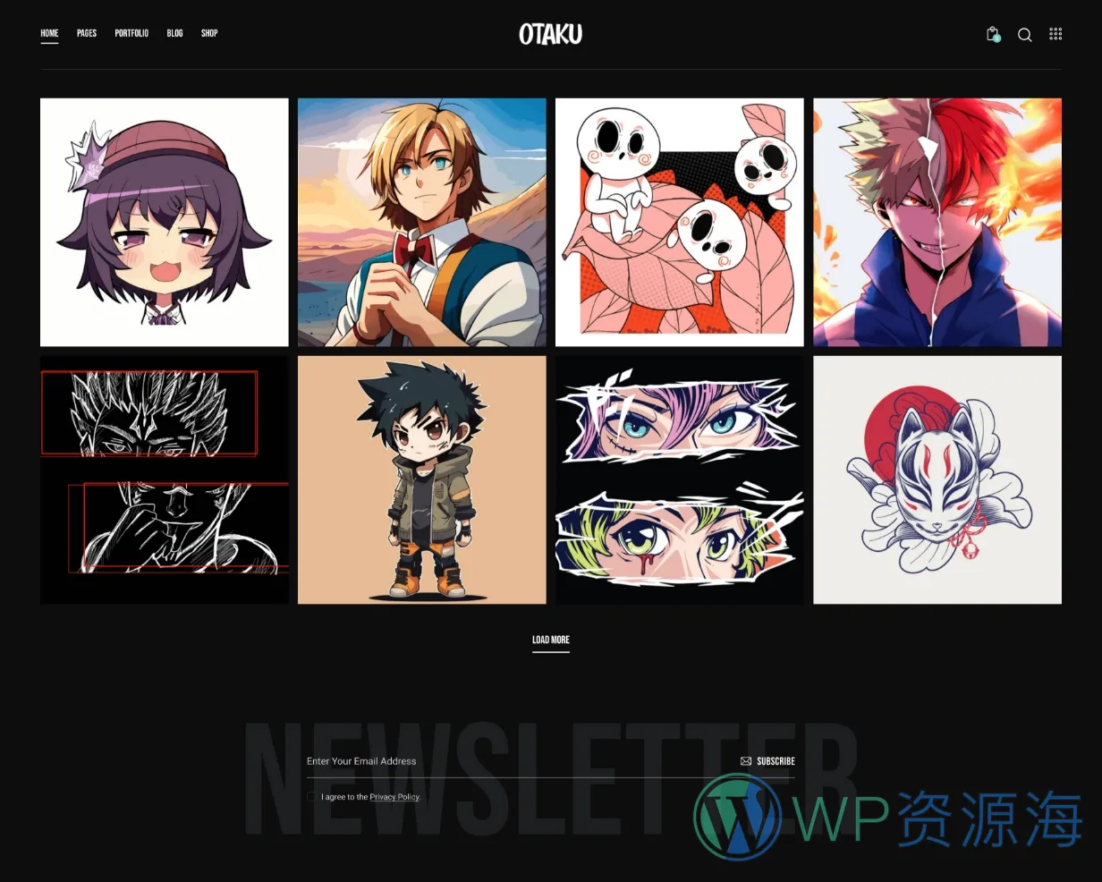 Otaku 漫画动漫K-Pop网站模板WordPress主题插图4-WP资源海