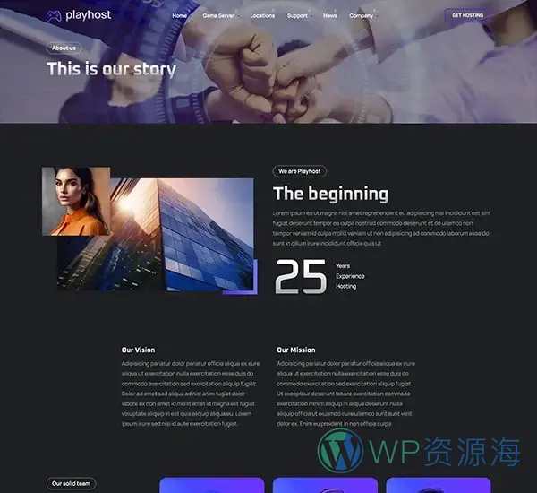 Playhost v1.0.8 游戏服务器主机托管网站模板插图8-WordPress资源海