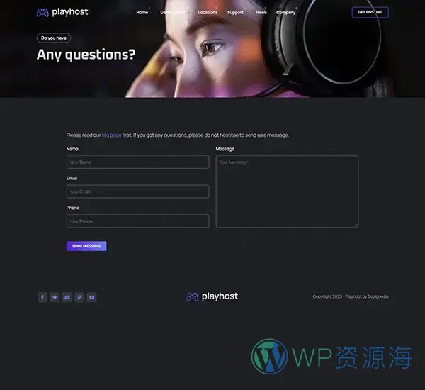 Playhost v1.0.8 游戏服务器主机托管网站模板插图10-WordPress资源海