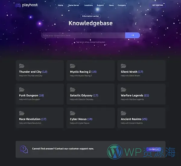 Playhost v1.0.8 游戏服务器主机托管网站模板插图14-WordPress资源海