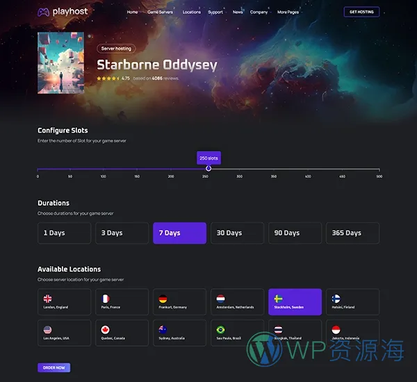 Playhost v1.0.8 游戏服务器主机托管网站模板插图19-WordPress资源海