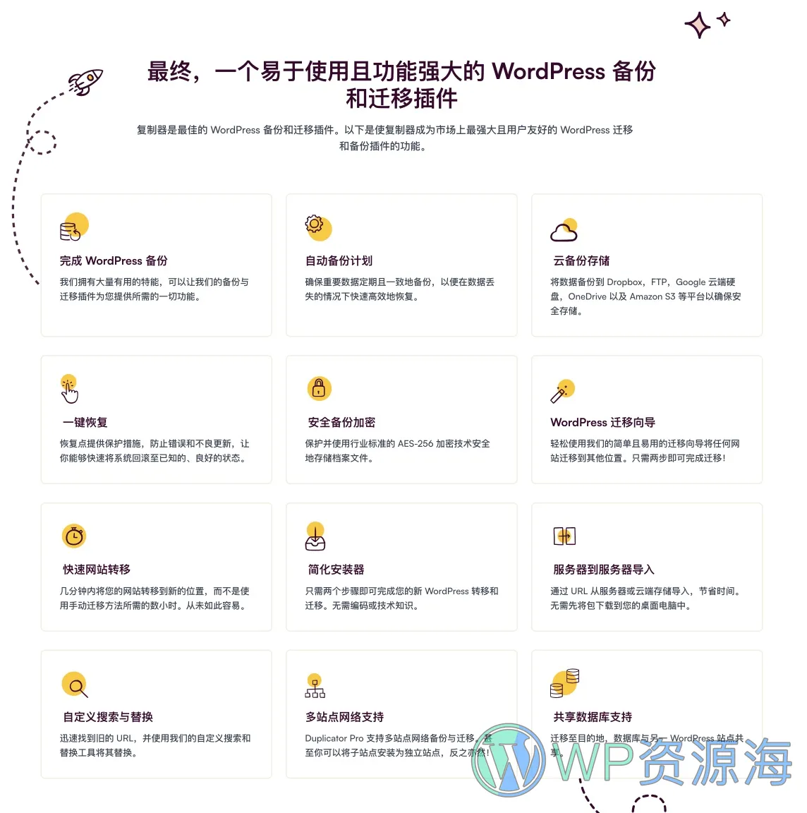 Duplicator Pro-网站搬家数据备份迁移WordPress插件插图2-WP资源海