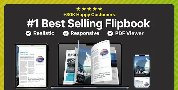 Real3D FlipBook 模拟3D翻页效果/PDF在线阅读WordPress插件