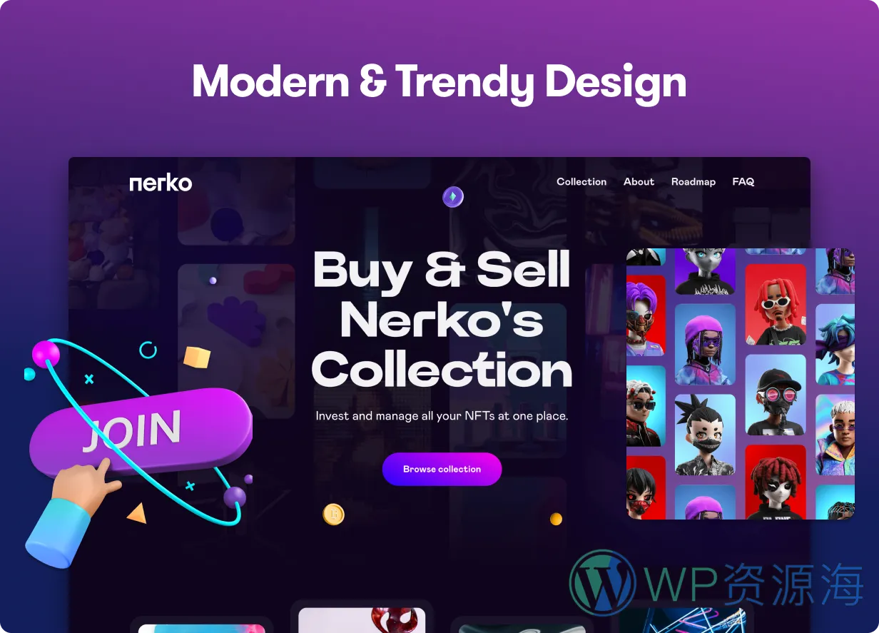 Nerko v1.2 数字藏品NFT作品WordPress网站模板插图13-WP资源海
