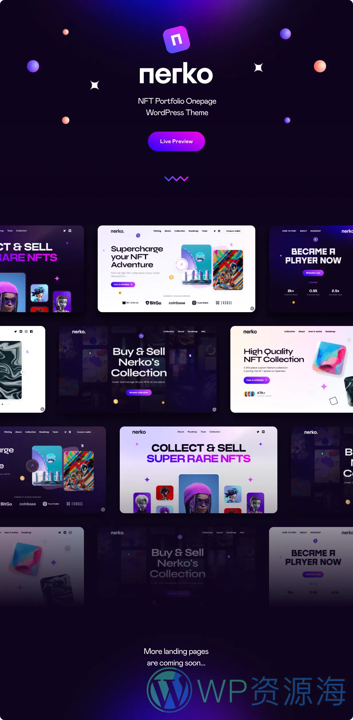 Nerko v1.2 数字藏品NFT作品WordPress网站模板插图14-WordPress资源海