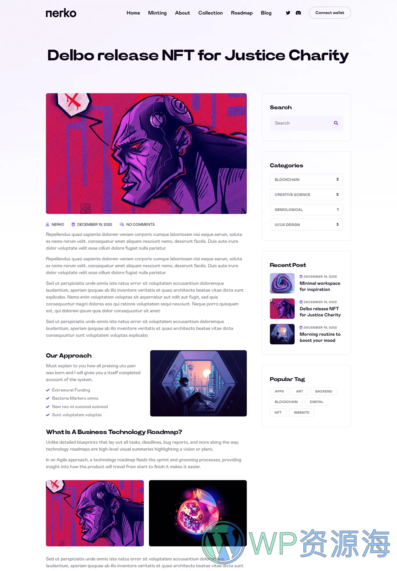 Nerko v1.2 数字藏品NFT作品WordPress网站模板插图10-WP资源海
