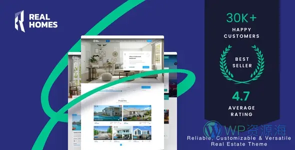 RealHomes-房地产买卖/租赁WordPress主题插图-WP资源海