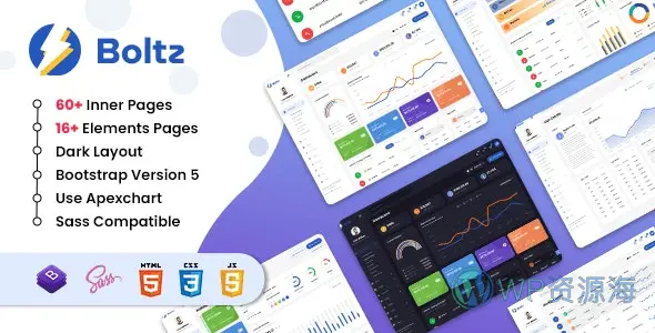 Boltz 数字加密货币区块链 Bootstrap 5 精品模板插图-WP资源海