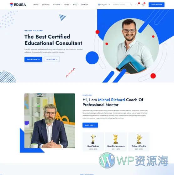 Edura v2.0.0 在线教育培训网络课程WordPress主题插图6-WordPress资源海