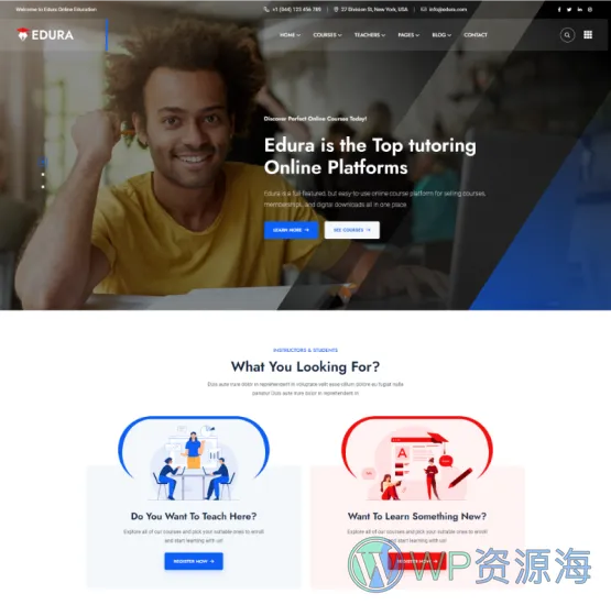Edura v2.0.0 在线教育培训网络课程WordPress主题插图7-WP资源海