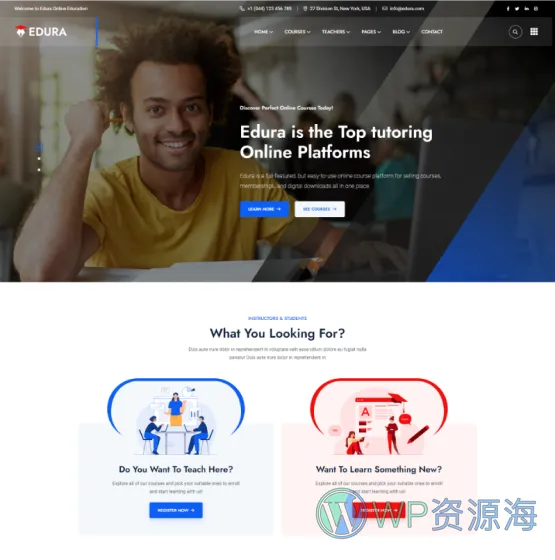 Edura v2.0.0 在线教育培训网络课程WordPress主题插图7-WordPress资源海